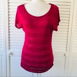 2/$25 MAURICES Scoop Neck Short Sleeve Shirt Size Small